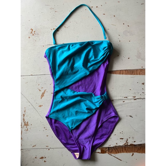 vintage 80s Oscar de la Renta swimsuit - Picture 6 of 17
